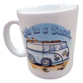 Mug Hippie Van blue - Life is a Beach