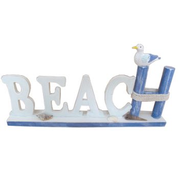 Beach letter sign blue 325cm