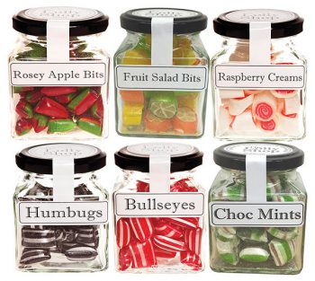 Boiled Lollies Rock Candy MIXED Pack 100g Jars - Packed In Boxes of 12