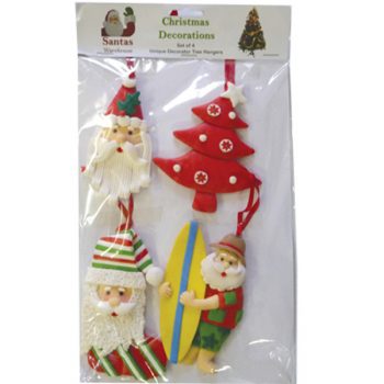 Christmas Hangers (set of 4) – D – approx 7-10cm